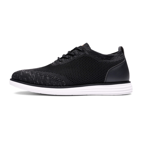 Men's Lightweight Mesh Oxford Sneakers - BLACK GREY - 2